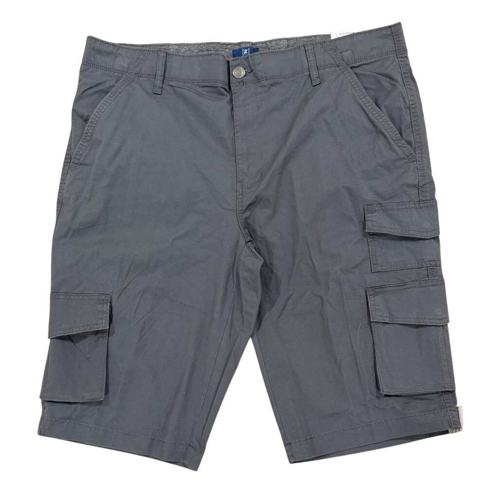 George Cargo Shorts Below Knee Charcoal Gray Size 40